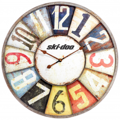 Ski-Doo Metal Clock